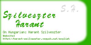 szilveszter harant business card